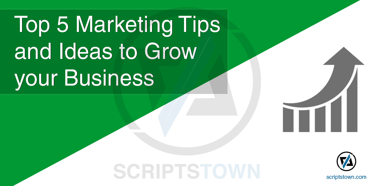 Top 5 Marketing Tips and Ideas to Grow your Business