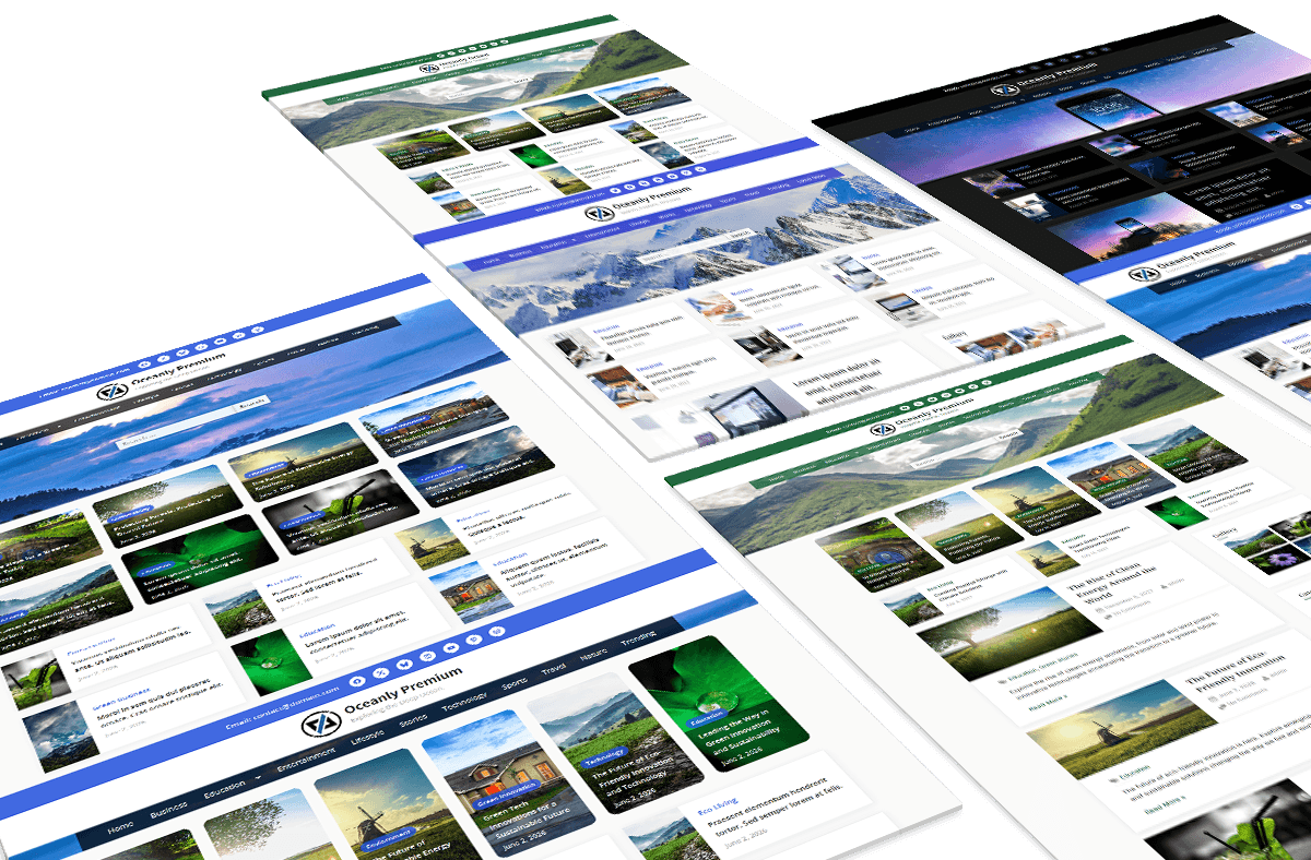 WordPress theme for Blog, News, Portfolio - Oceanly Premium