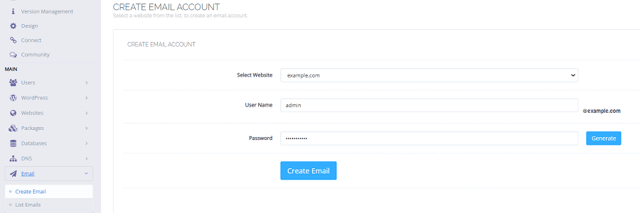 Create an Email Account in CyberPanel