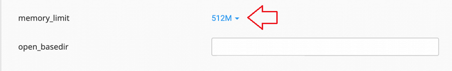 PHP Memory Limit - cPanel